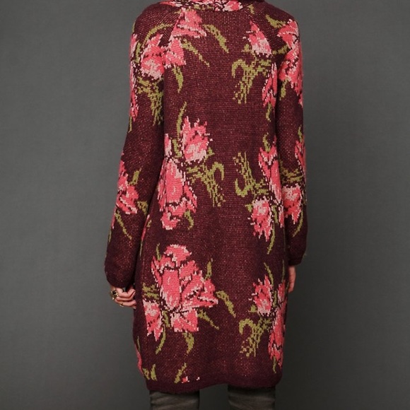 RARE Free People Flower Power Cardigan Sweater XS - Picture 2 of 8